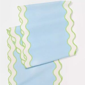 Lilly Pulitzer Blue & Green Scallop Table Runner - NWT (2 available)